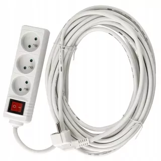 Predlžovací kábel 3 zásuvky 10m 3680 W 3 × 1,5mm2 s vypínačom